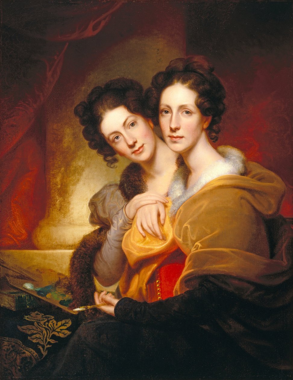 De zusters (Eleanor en Rosalba Peale) door Rembrandt Peale