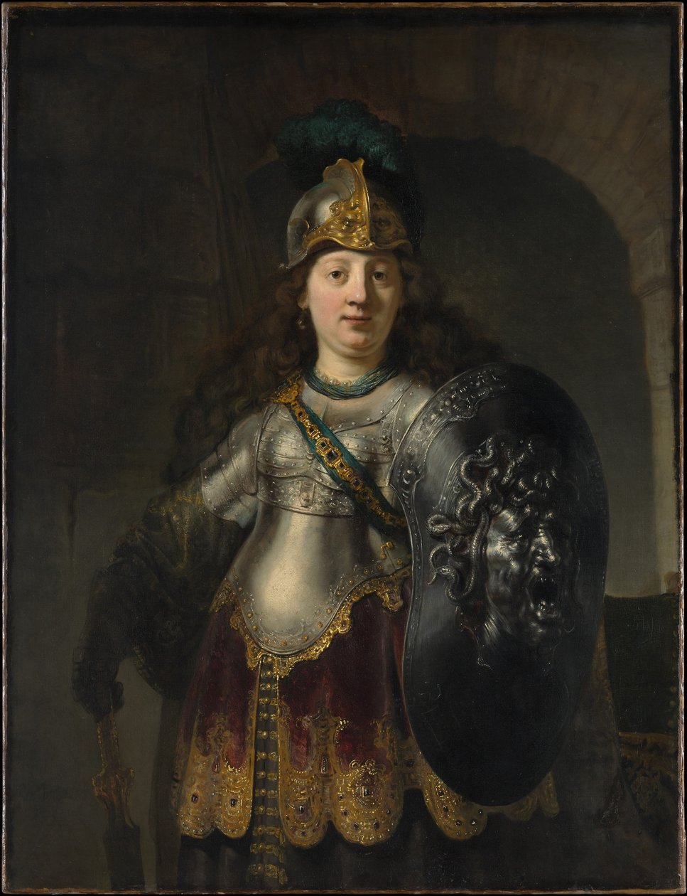 Bellona door Rembrandt van Rijn