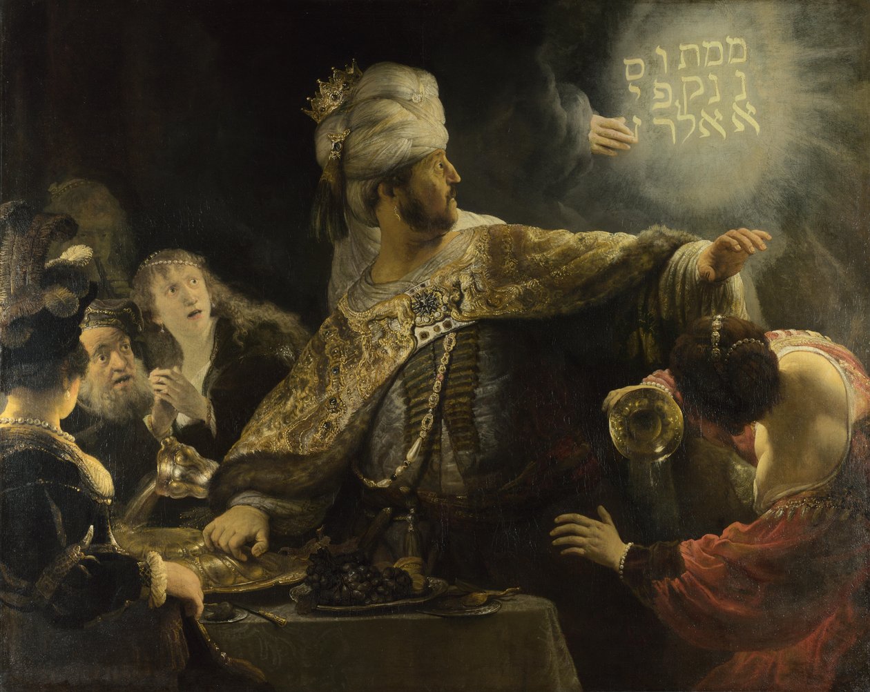 Belshazzars Feest door Rembrandt van Rijn
