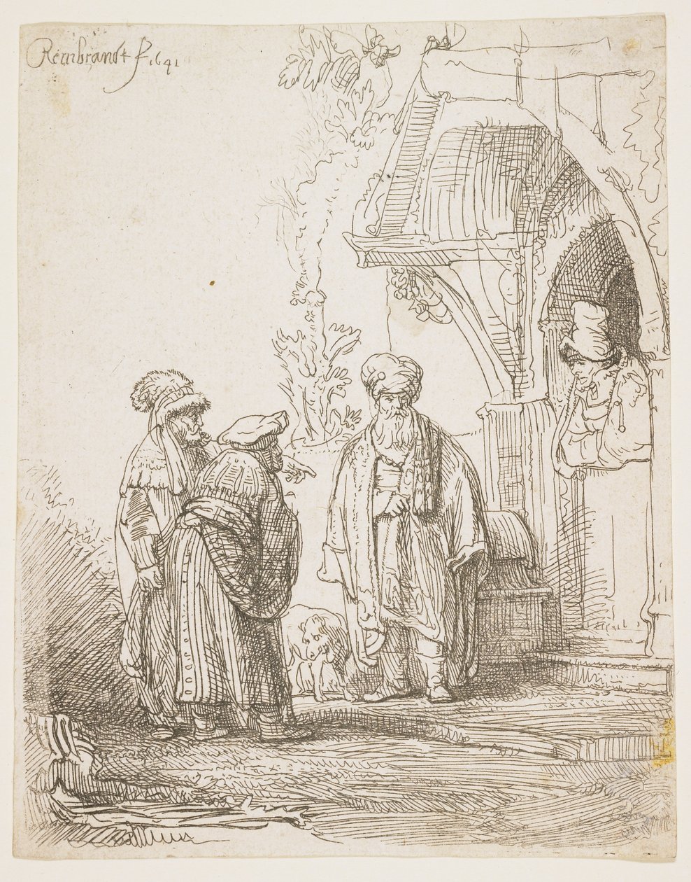 Jacob en Laban, 1641 door Rembrandt van Rijn