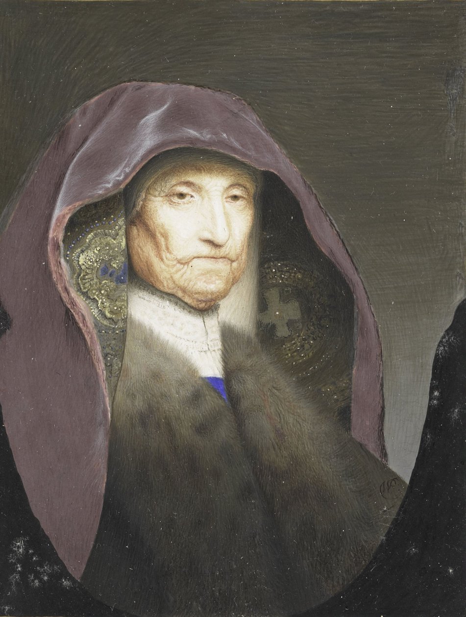 Rembrandts Moeder door Rembrandt van Rijn