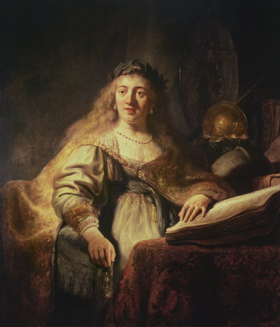 Saskia als Minerva door Rembrandt van Rijn