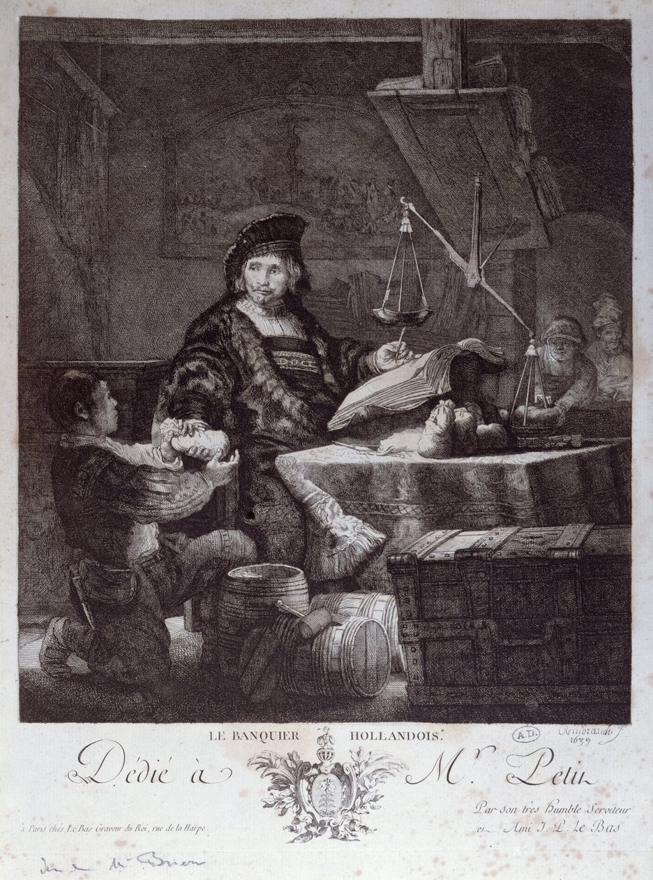 De Nederlandse bankier, 1639 door Rembrandt van Rijn
