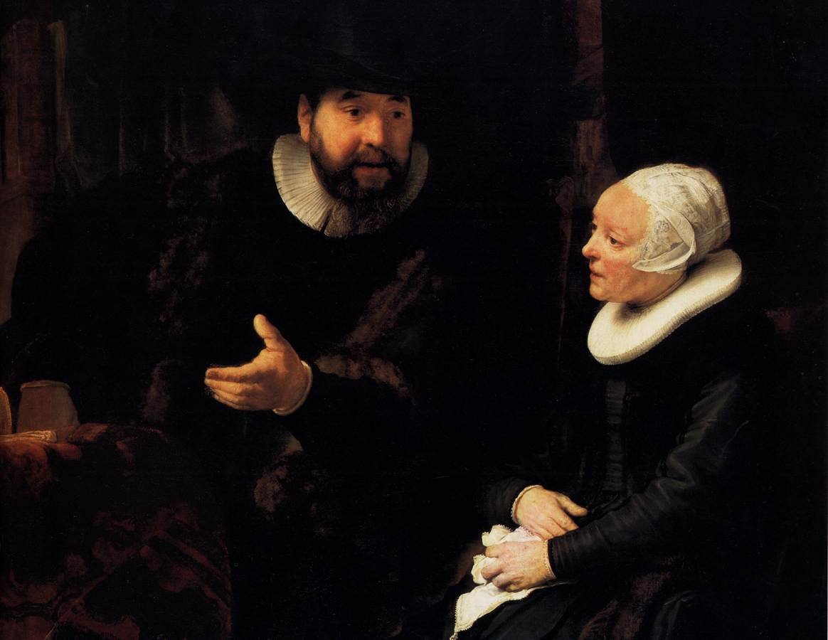 De Doopsgezinde Predikant Cornelis Claesz door Rembrandt van Rijn