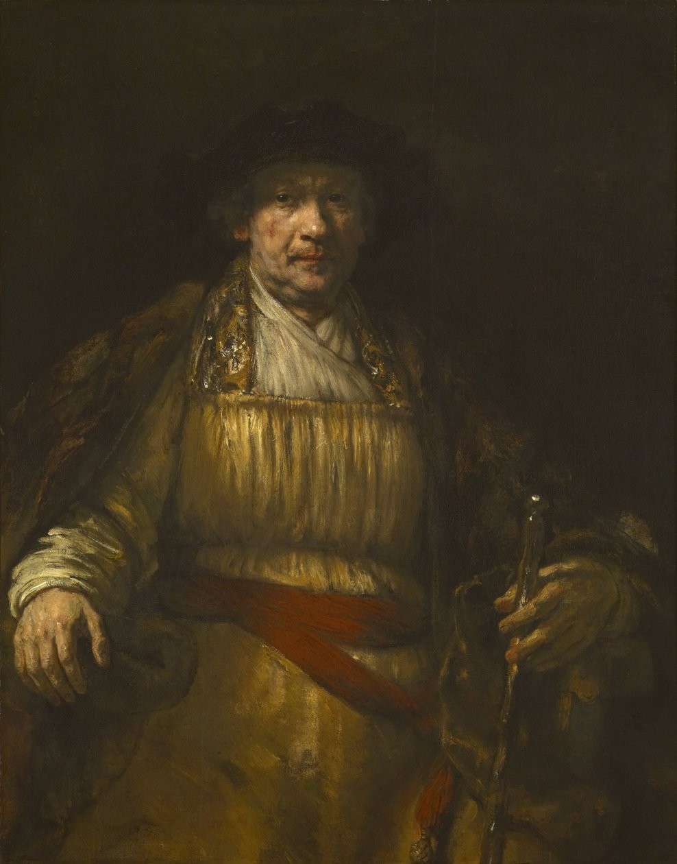 Zelfportret door Rembrandt van Rijn