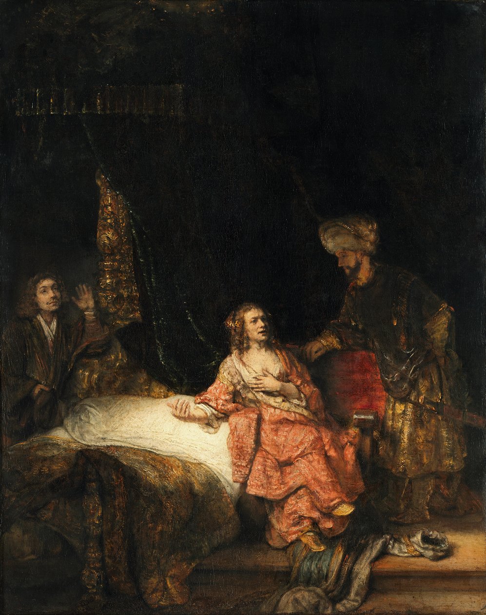 Jozef en Potifars vrouw door Rembrandt