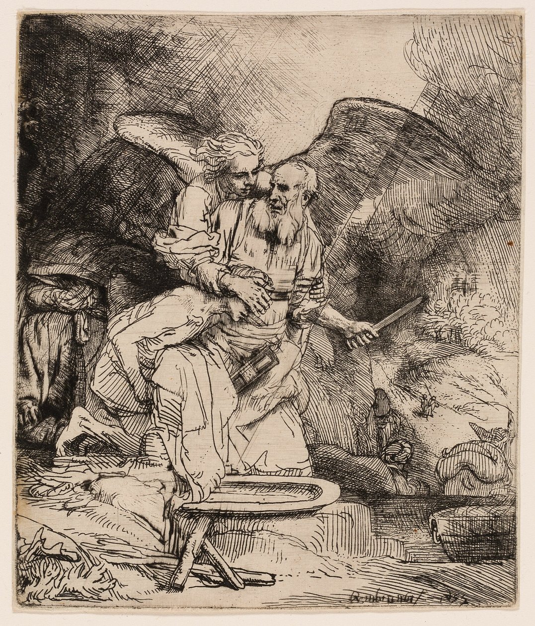 Abrahams offer door Rembrandt van Rijn