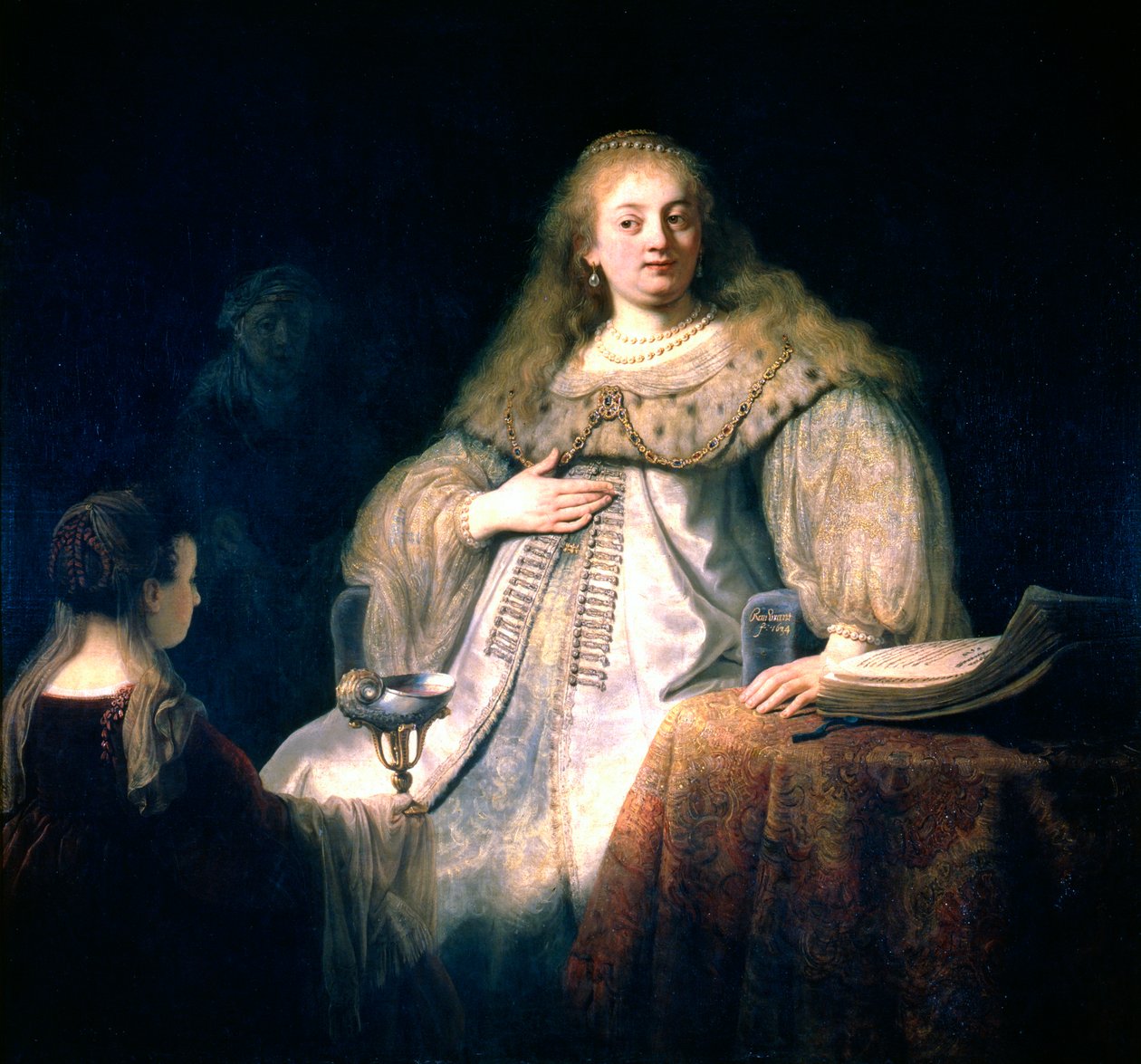 Artemisia, 1634 door Rembrandt van Rijn