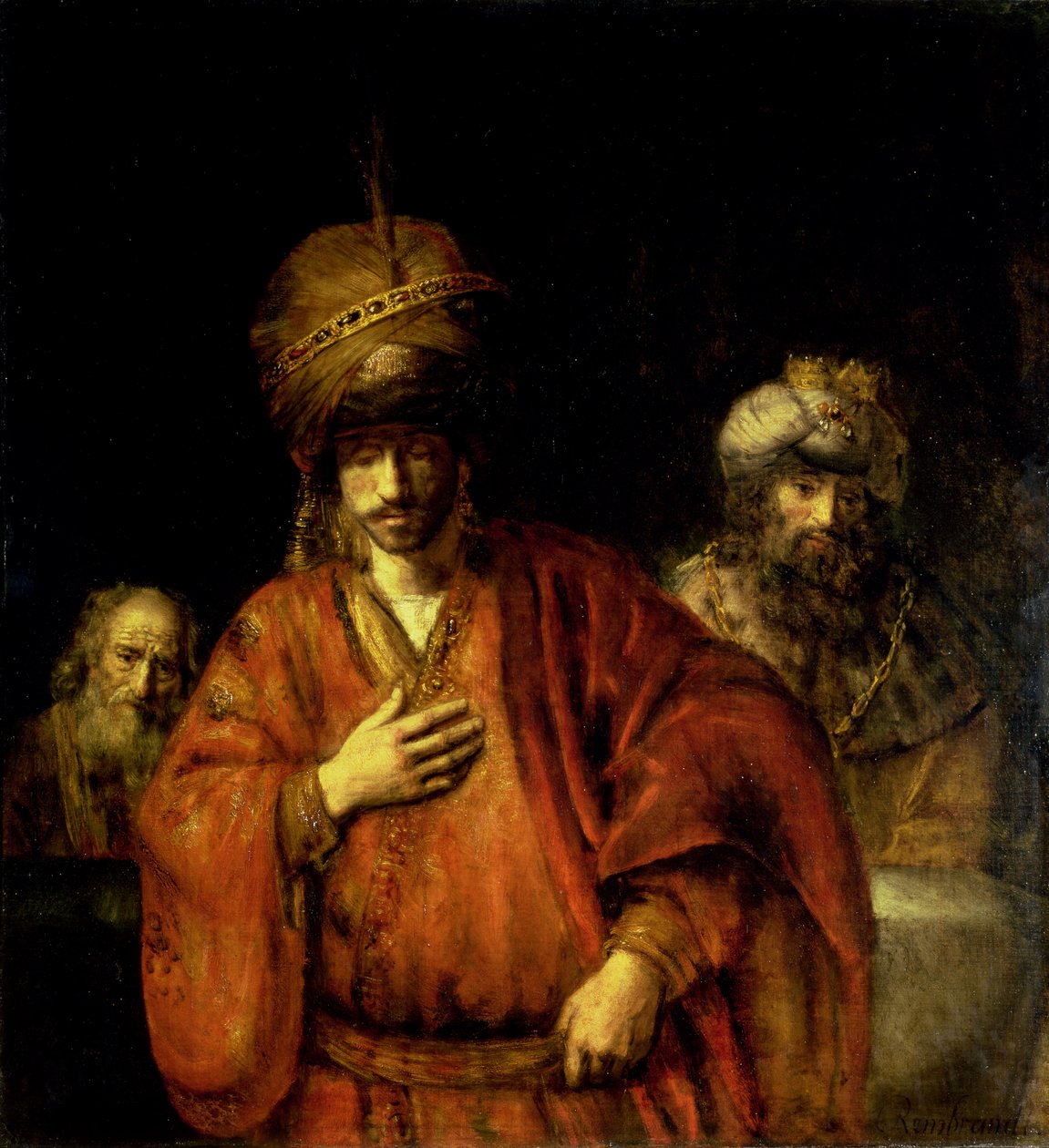 David en Uria door Rembrandt van Rijn
