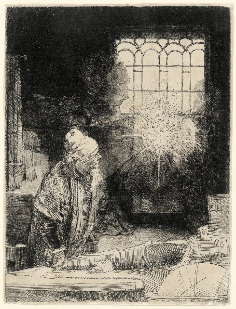 Faust, uitgegeven 1652 door Rembrandt van Rijn