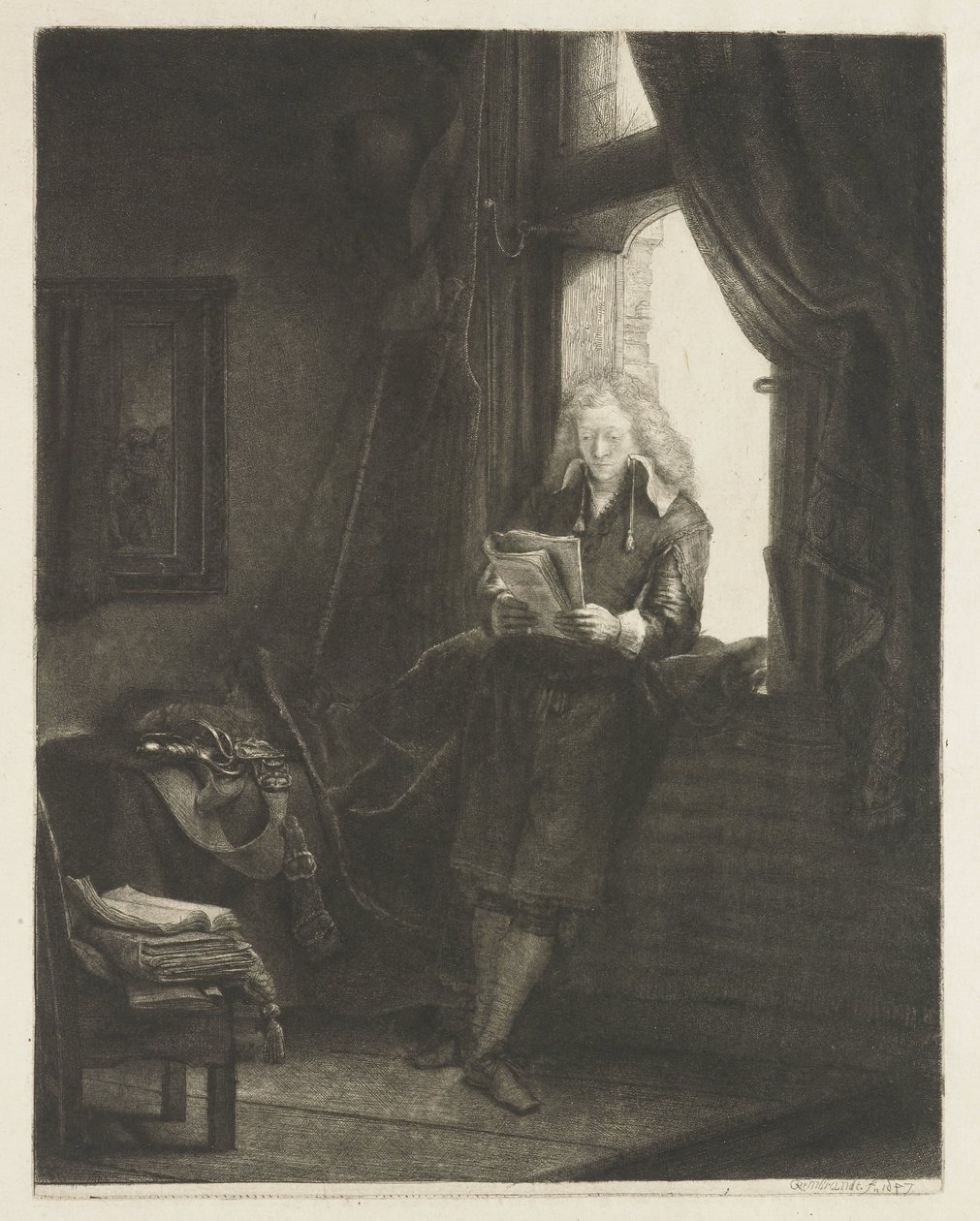 Jan Six door Rembrandt van Rijn