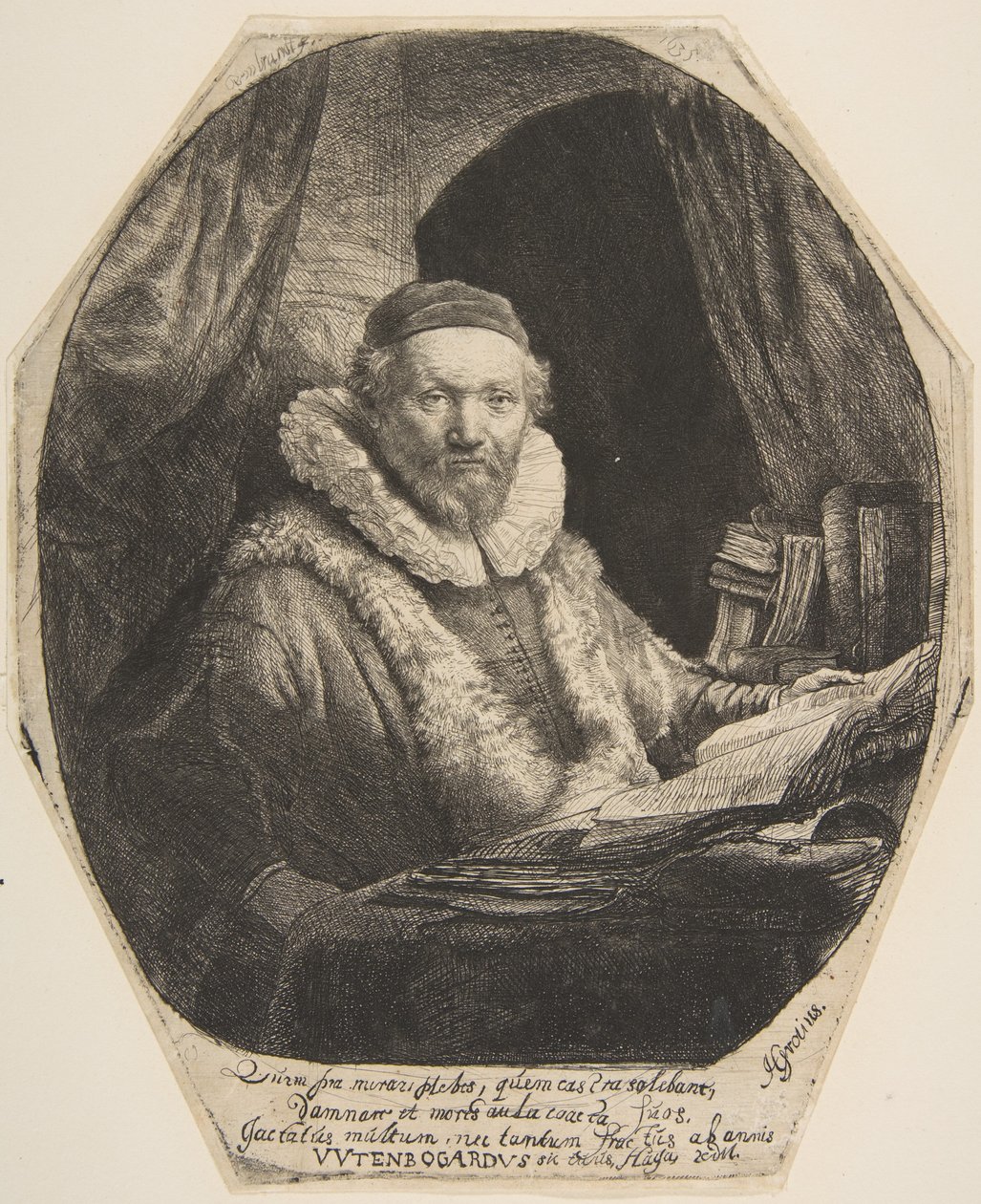 Jan Uytenbogaert door Rembrandt van Rijn