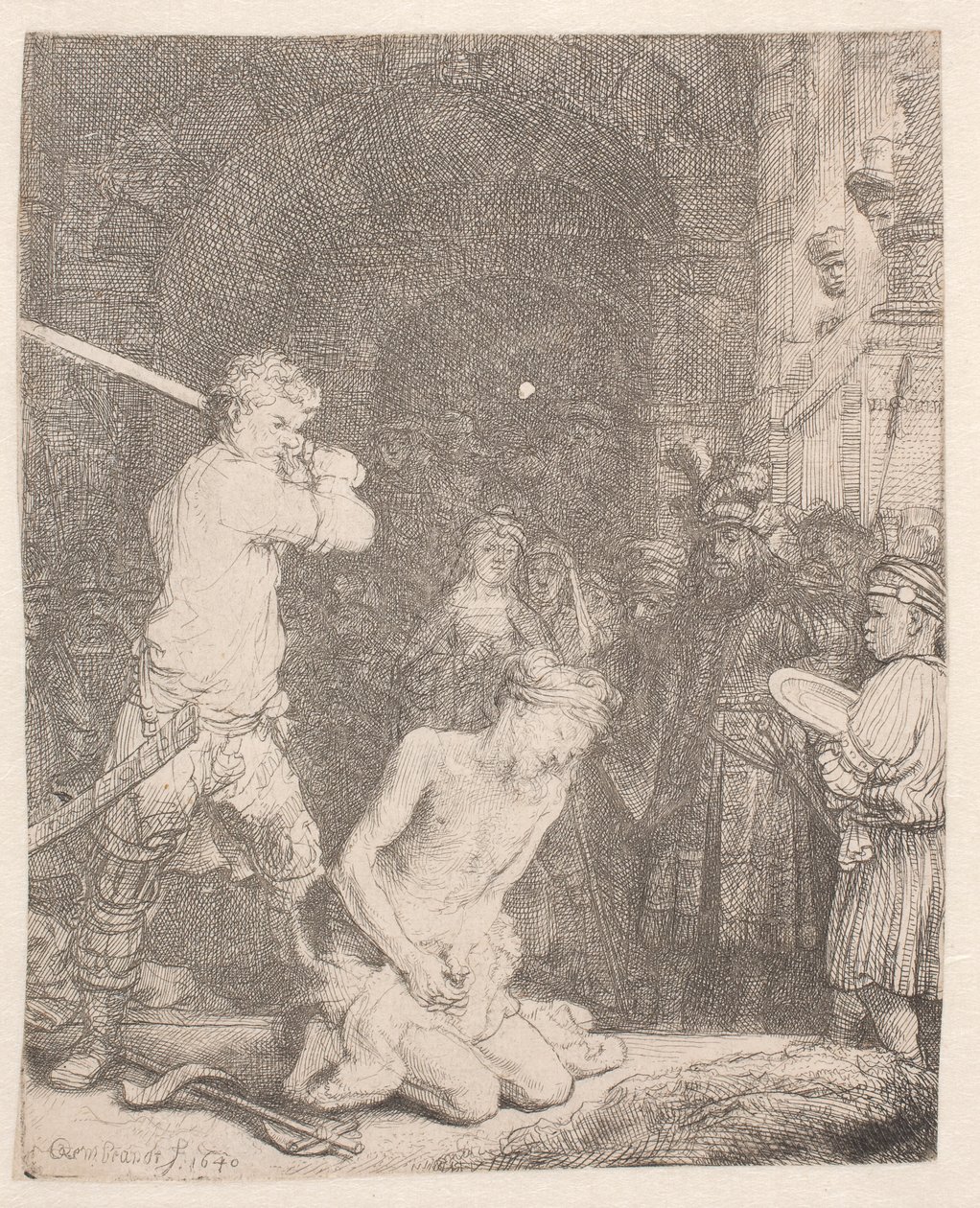 Johannes Døberen wordt onthoofd door Rembrandt van Rijn