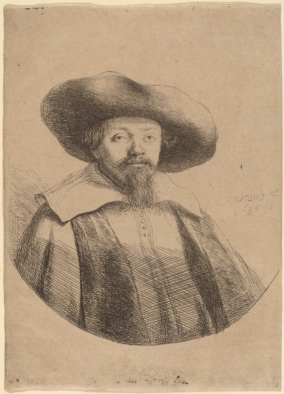 Samuel Menasseh ben Israel door Rembrandt van Rijn