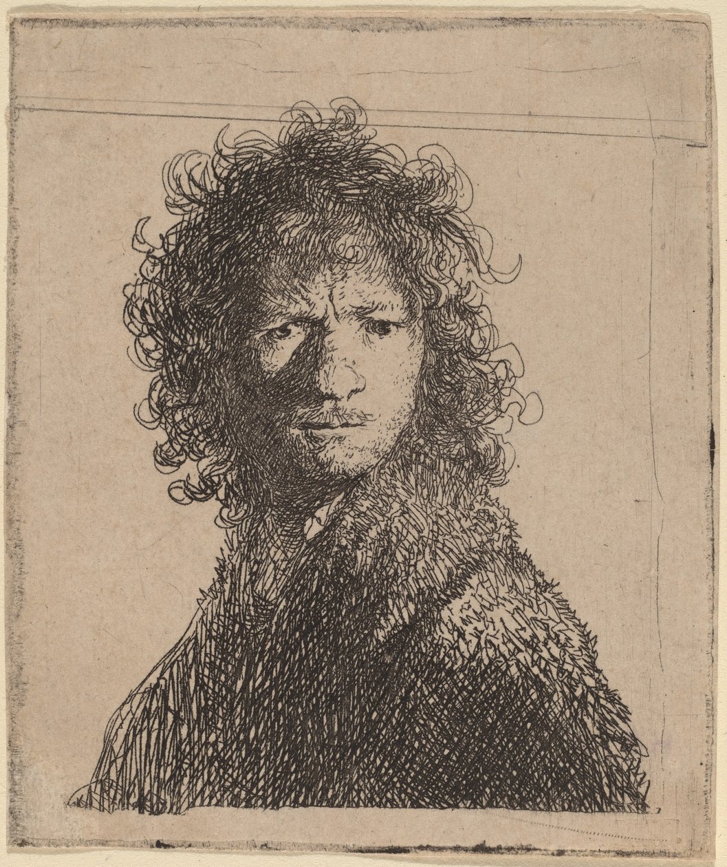 Zelfportret, Fronsend door Rembrandt van Rijn