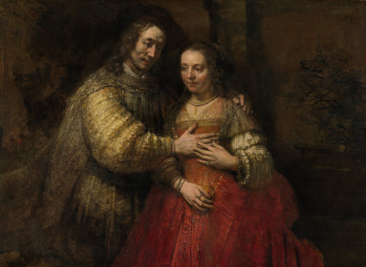 Het Joodse bruidje, ca. 1667 door Rembrandt van Rijn