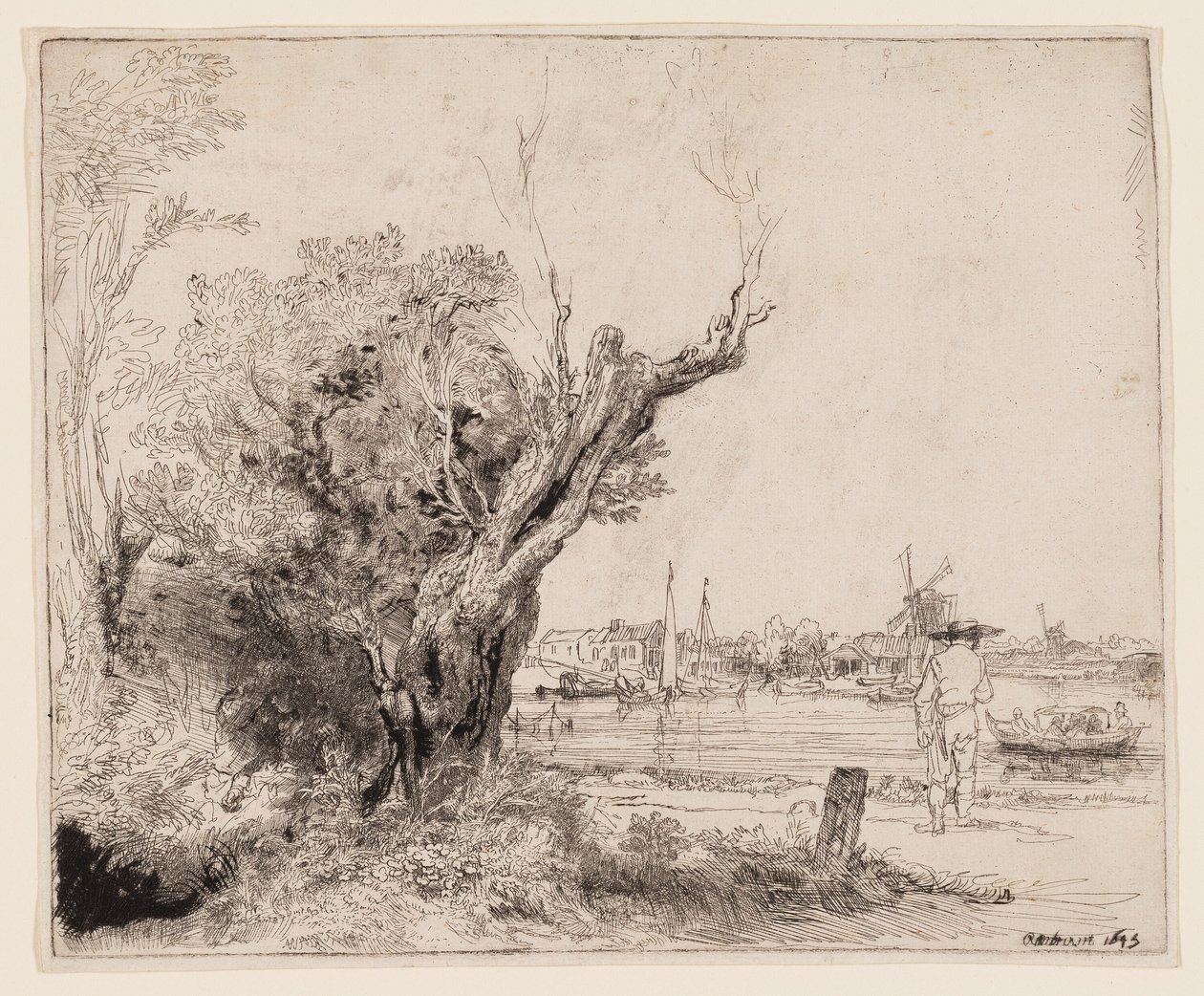 De Omval door Rembrandt van Rijn