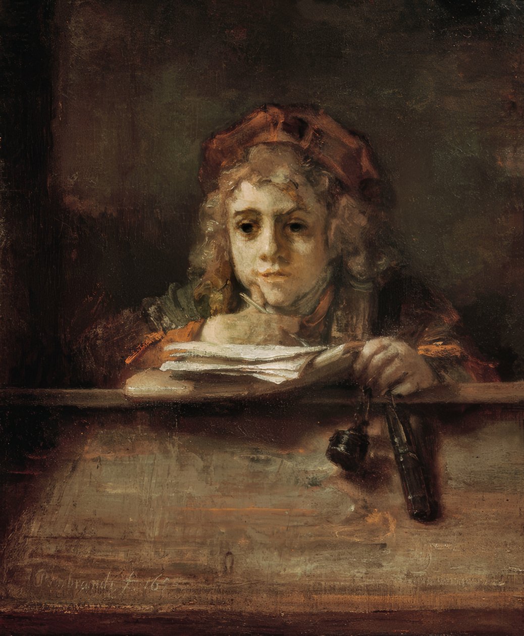 Titus door Rembrandt van Rijn