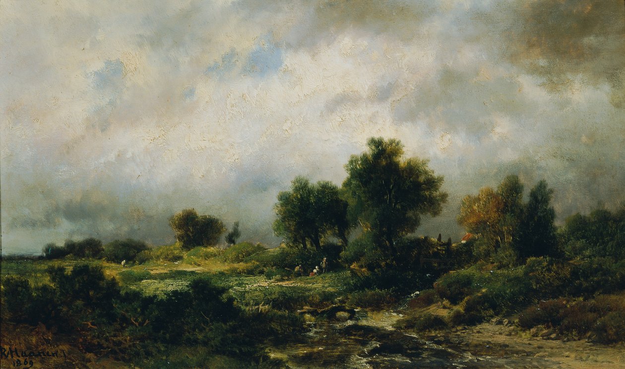 Zomerlandschap door Remigius Adrianus van Haanen