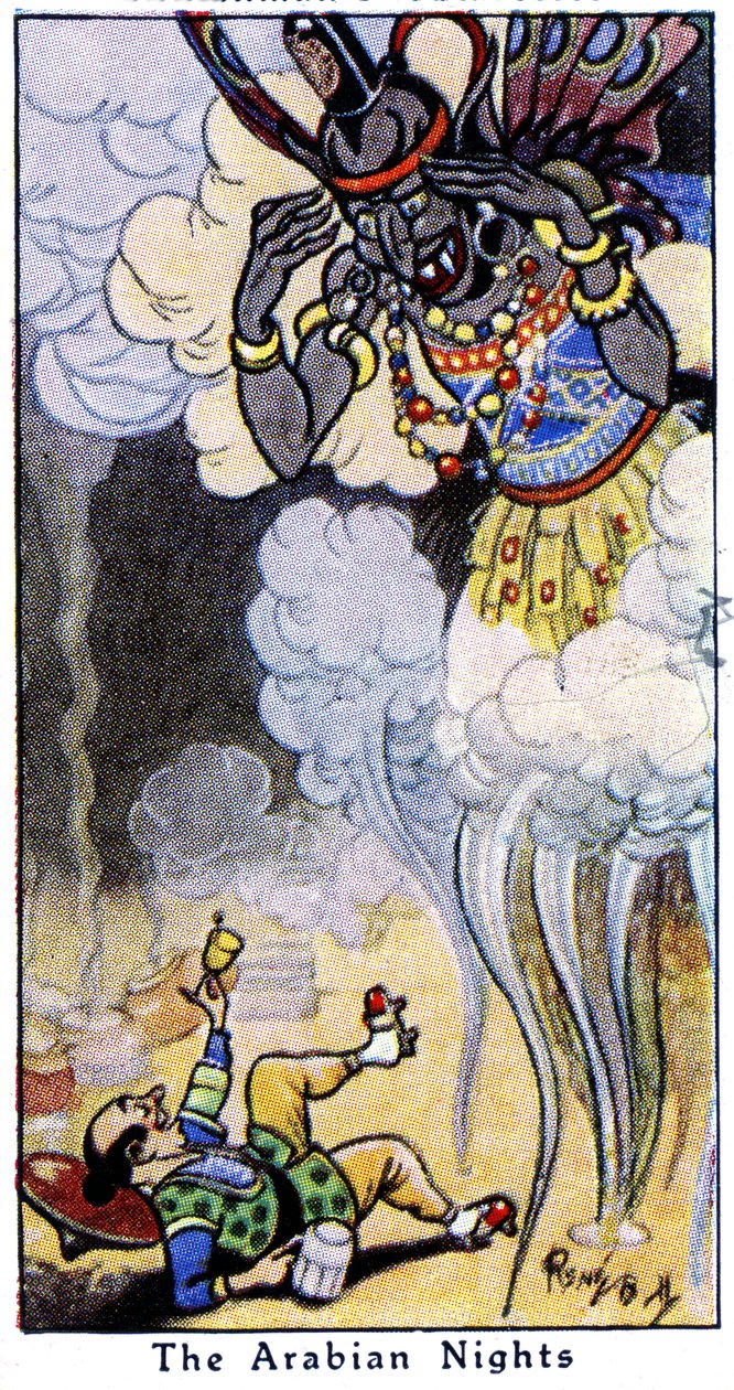 Aladdin en de Geest, 1936 door René Bull
