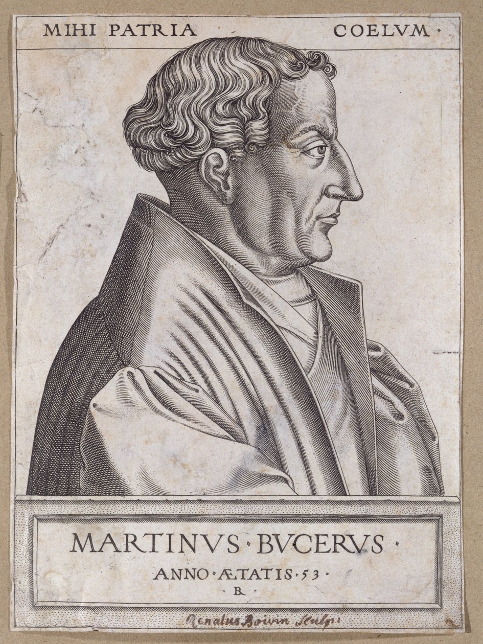 Martin Bucer (1491-1551) op 53-jarige leeftijd door Rene Boyvin