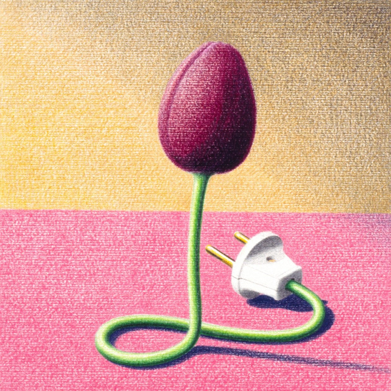 Elektrische Tulp door Rene Boin