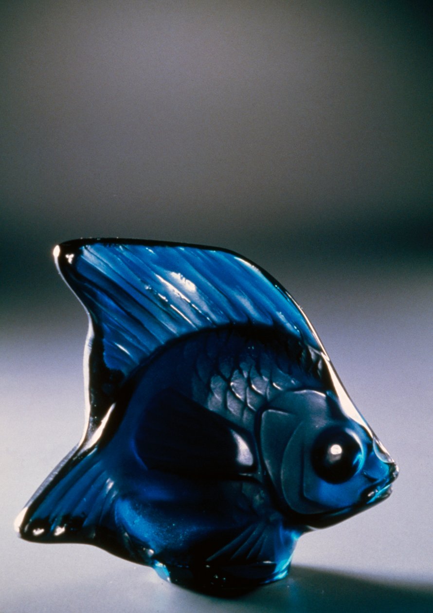 Vis in glas door Rene Jules Lalique