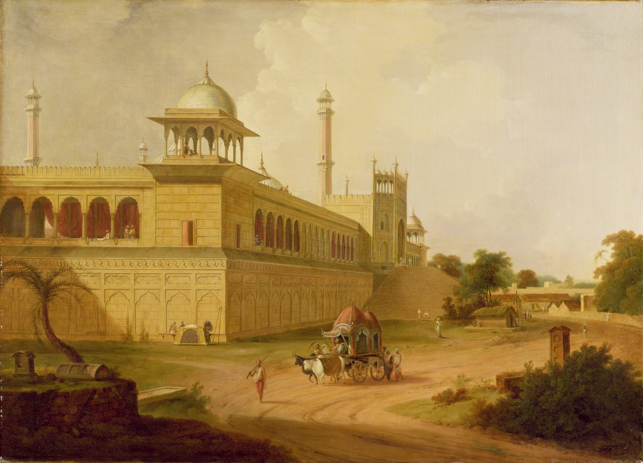 Jami Masjid, Delhi, 1811 door Rev. Edward Thomas Daniell