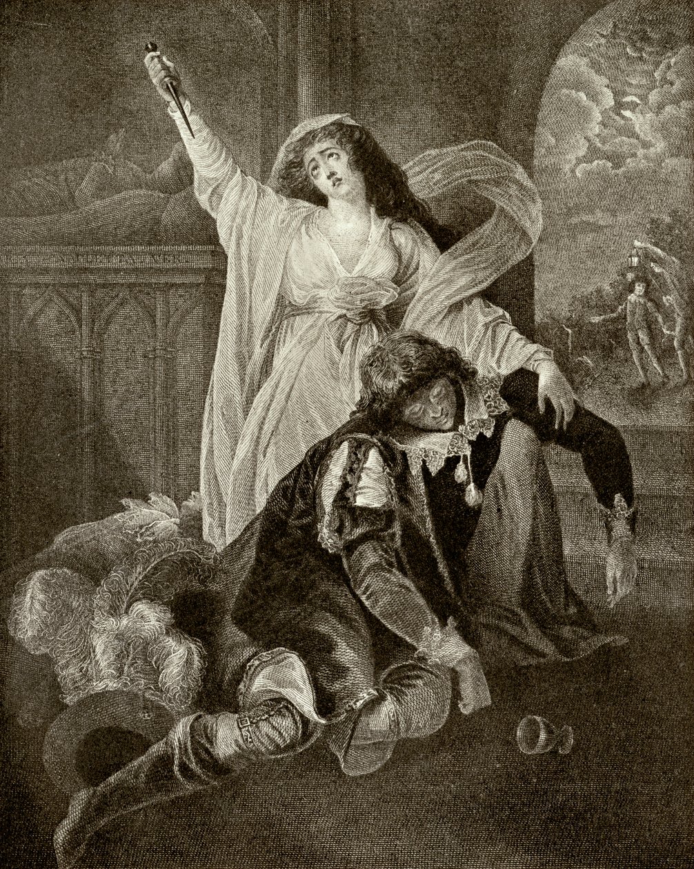 William Shakespeare - scène door Rev. Matthew William Peters