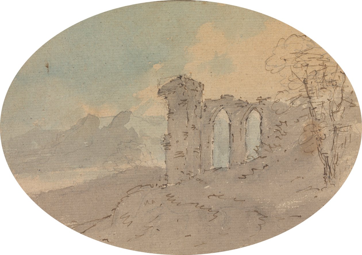 Uitzicht op Kasteelruïne door Rev. William Gilpin