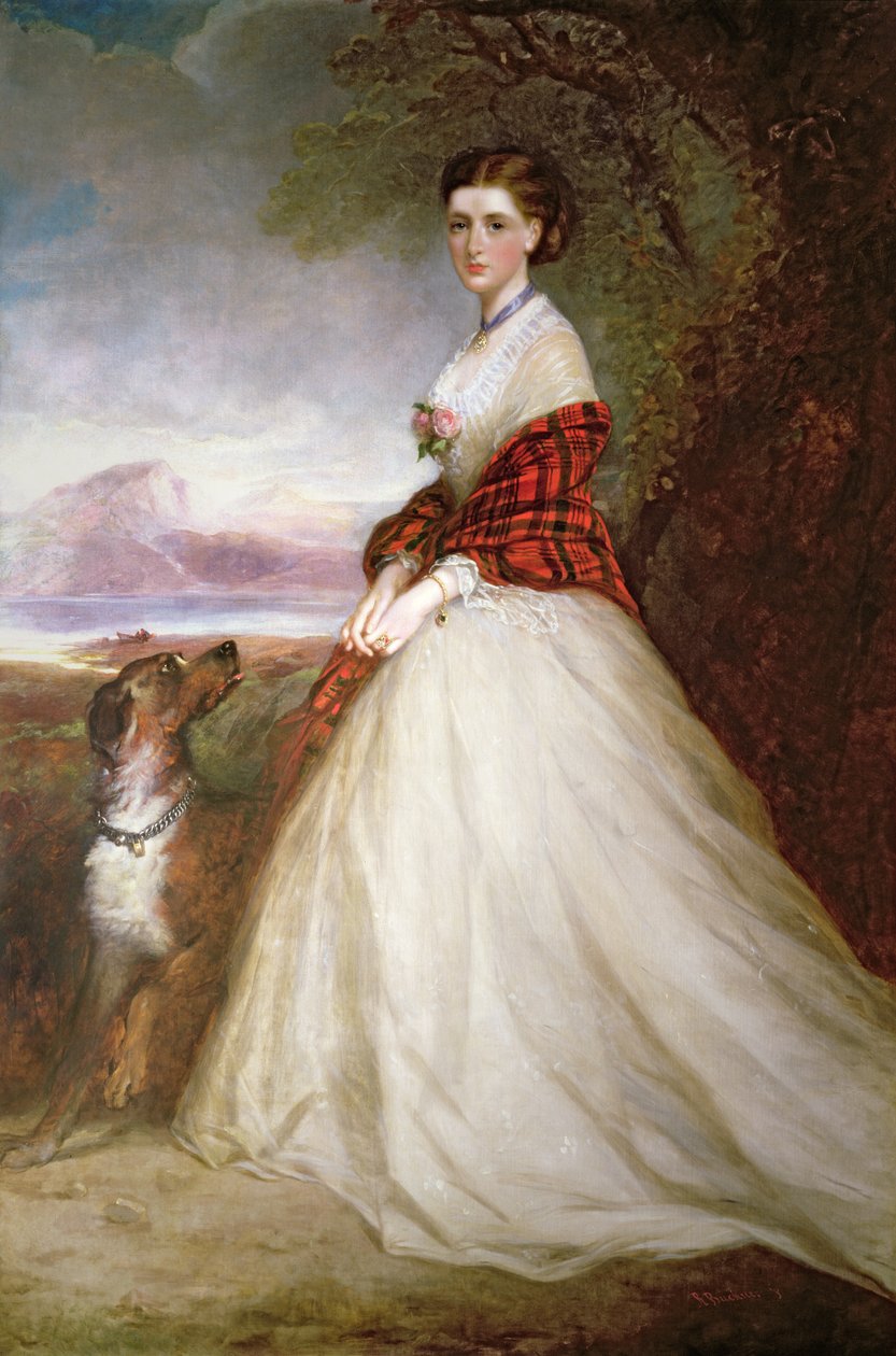 Portret van Gertrude, gravin van Dunmore door Richard Buckner