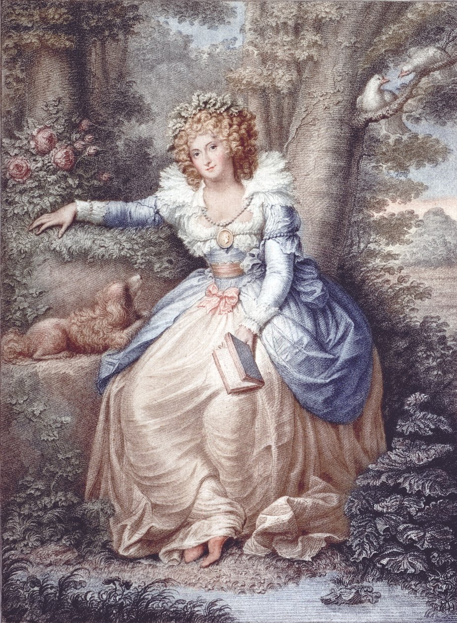 Mevrouw Fitzherbert, gegraveerd en gepubliceerd door Jean Conde (1725-94), 1792 door Richard Cosway