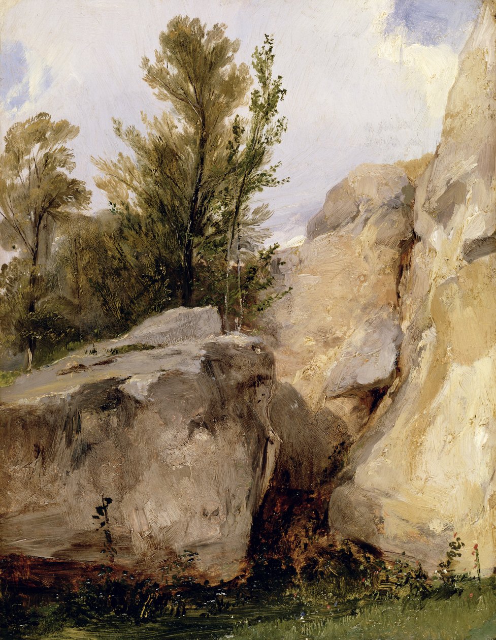 In het bos van Fontainebleau, c.1825 door Richard Parkes Bonington