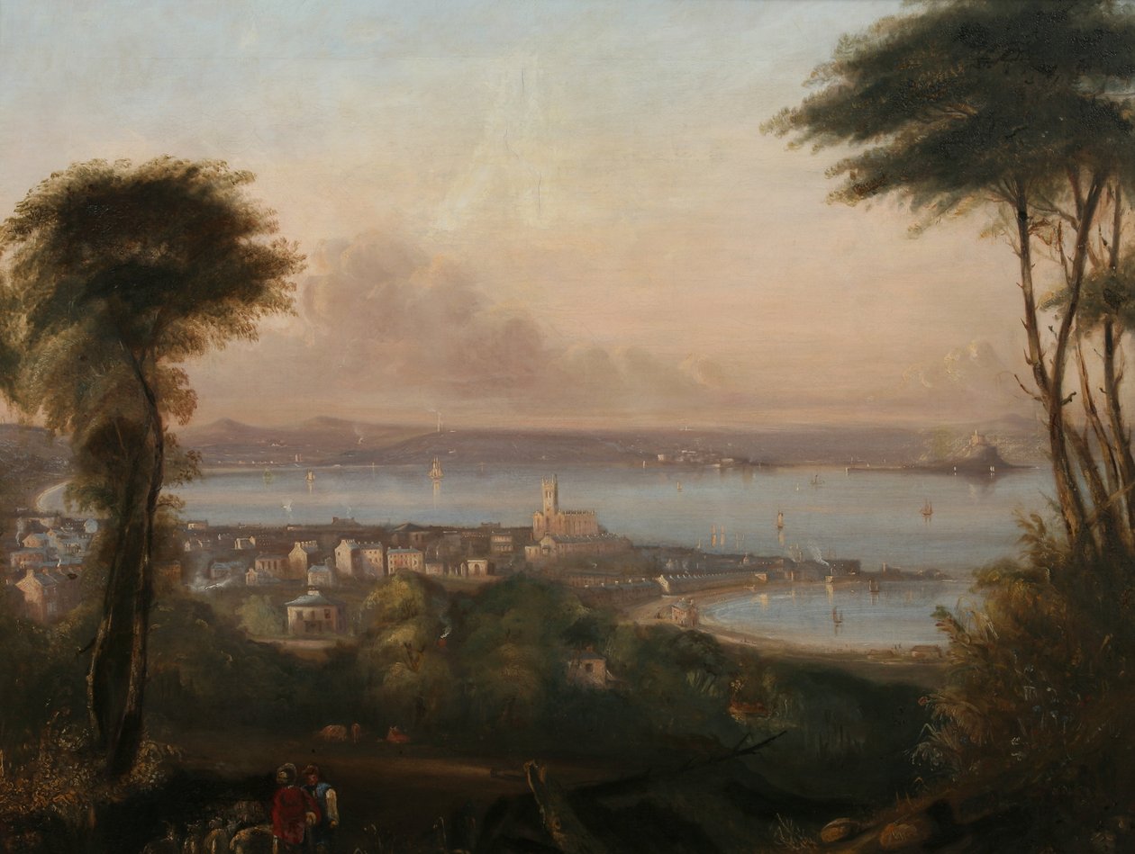 Een Uitzicht op Penzance door Richard Thomas Pentreath