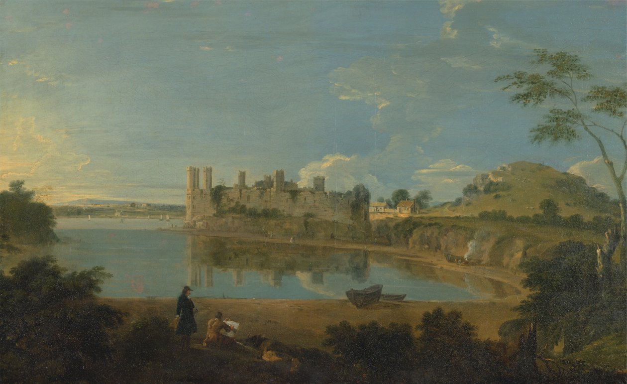 Kasteel Caernarvon door Richard Wilson