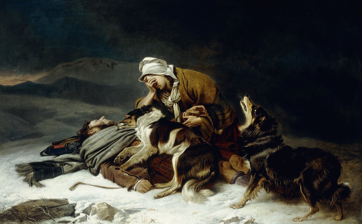 Verdwaald in de storm door Richard Ansdell