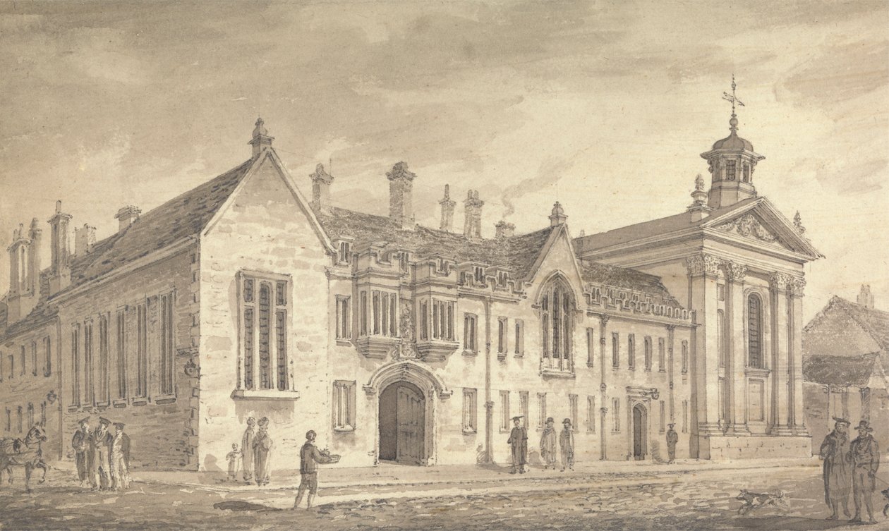 Pembroke College, Cambridge door Richard Banks Harraden