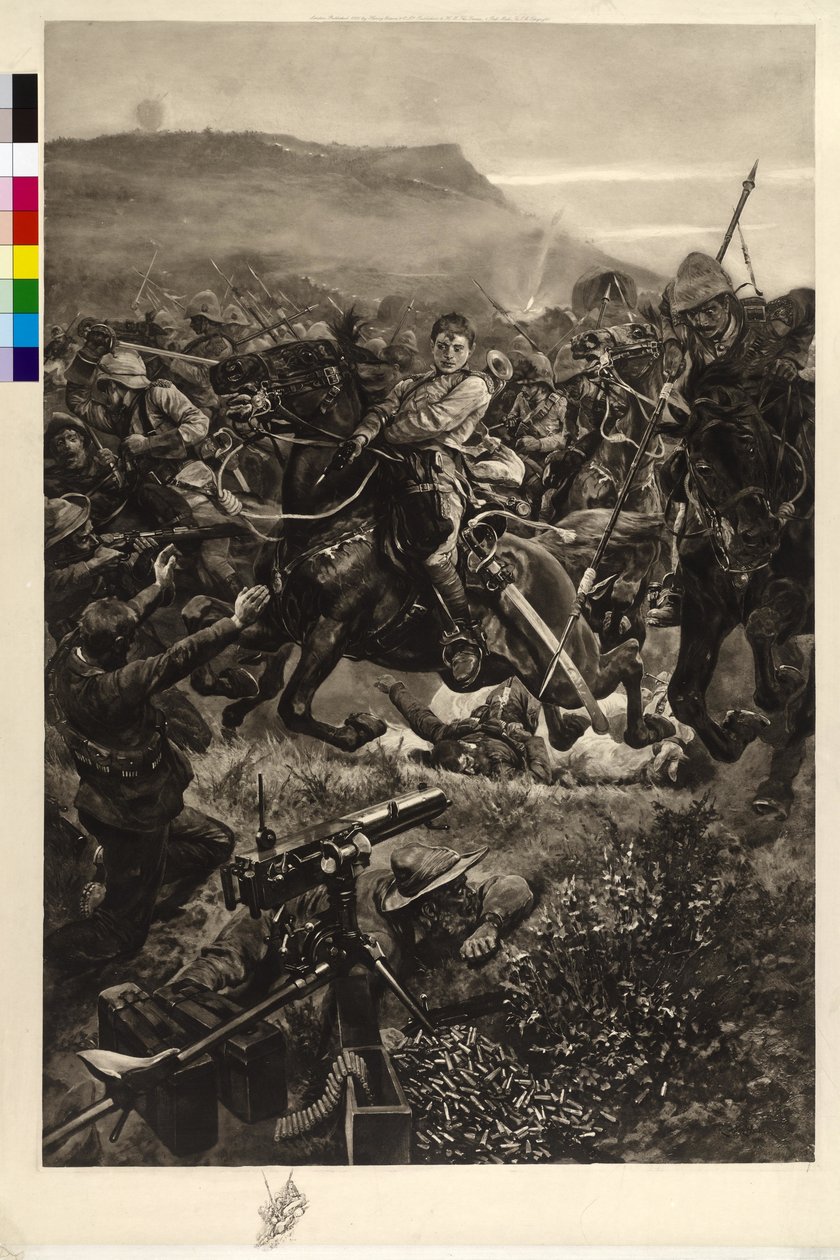 Cavalerieaanval door Richard Caton Woodville