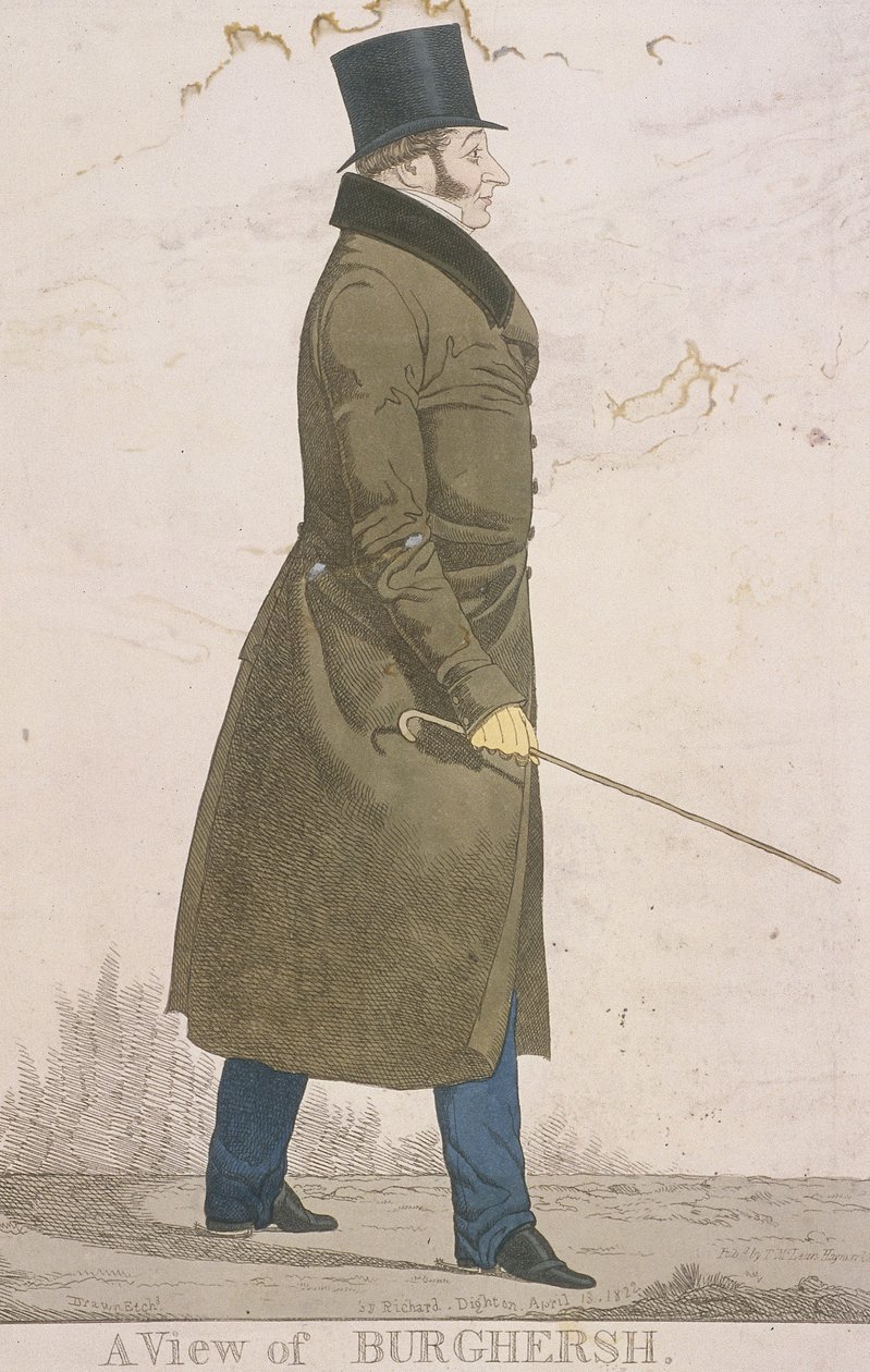 Een uitzicht op Burghersh, 1822 door Richard Dighton