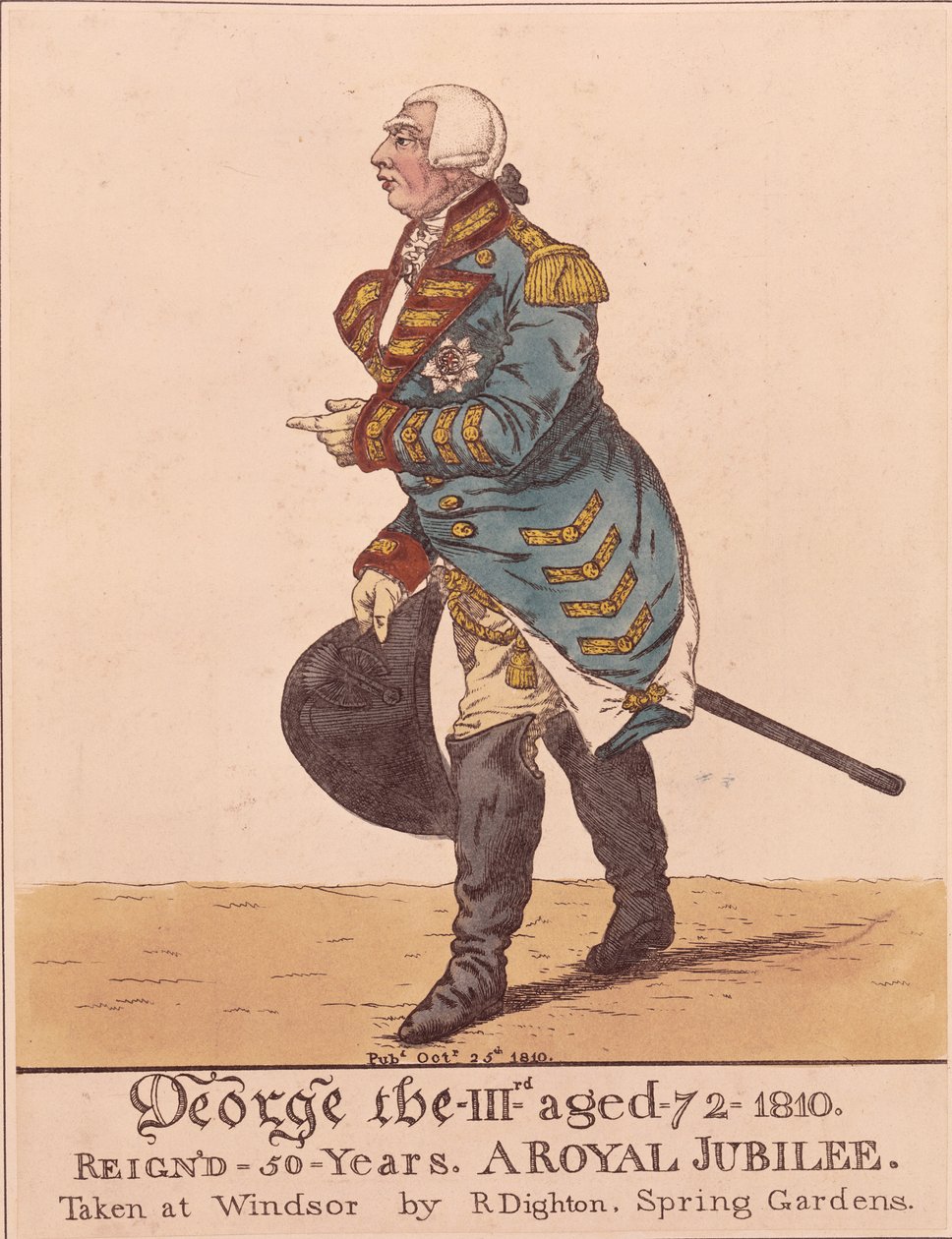 George III, 1810 door Richard Dighton