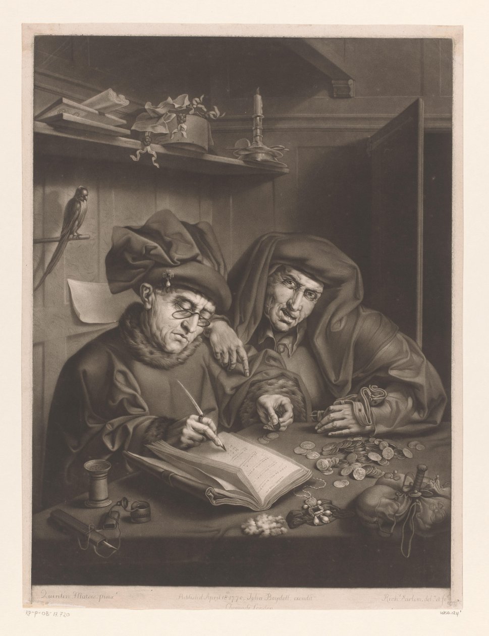 Twee tollenaars door Richard Earlom