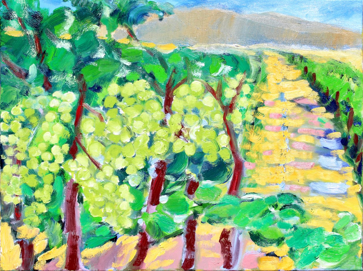 Chardonnay Druiven, Napa, 2019 door Richard Fox