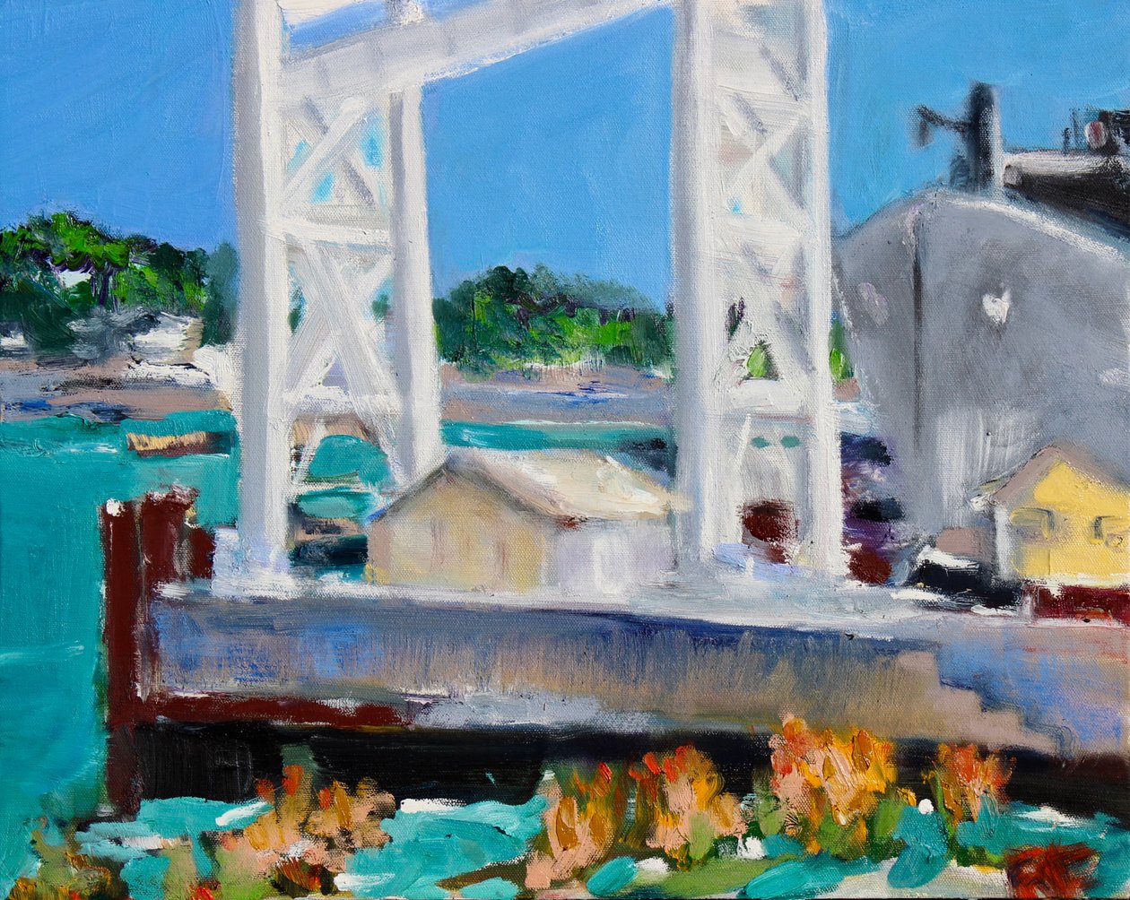 Gantry, Mare Island door Richard Fox