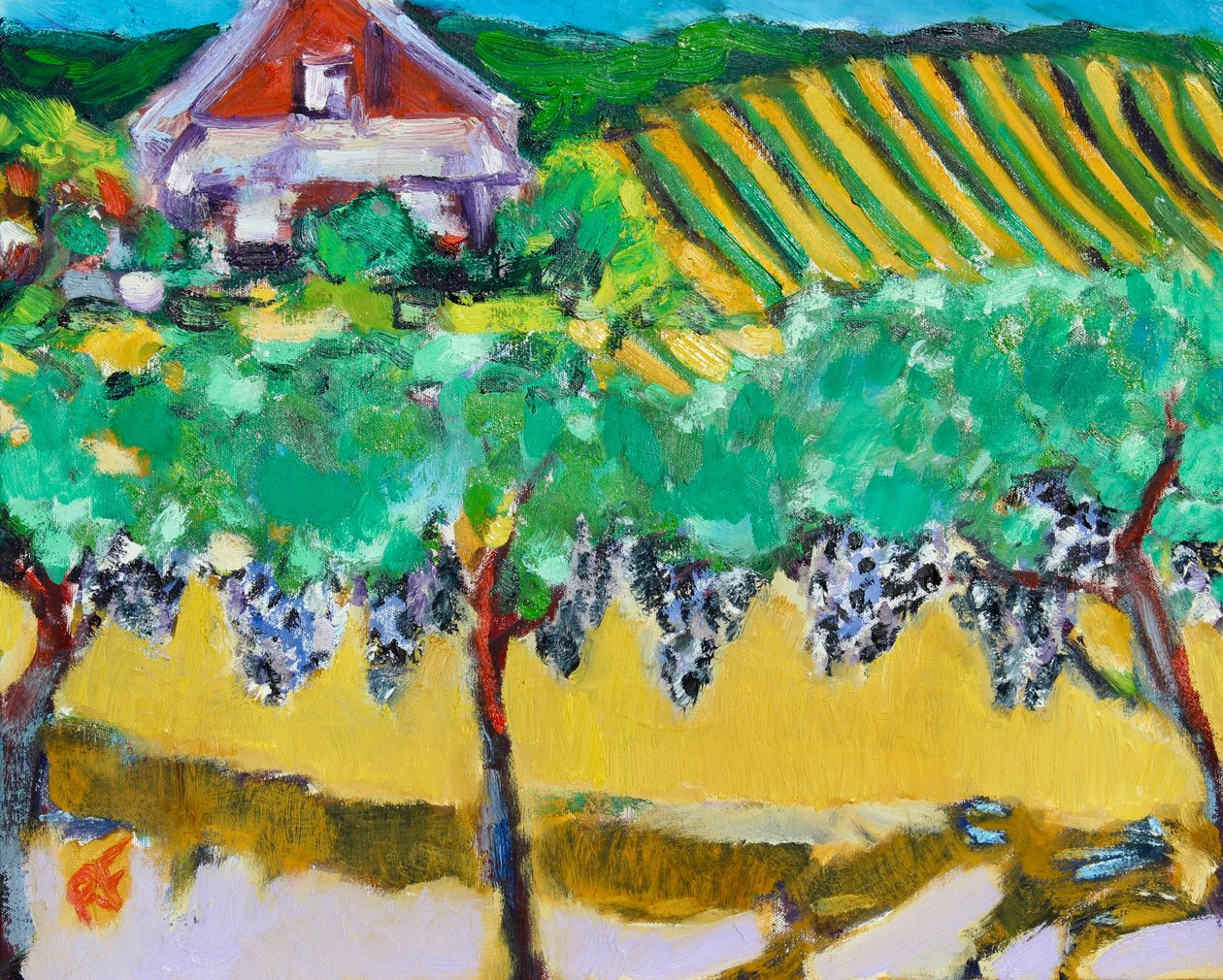 Merlot Druiven, Napa door Richard Fox