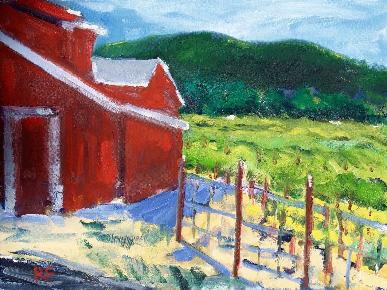 De Rode Schuur, Napa, 2019 door Richard Fox