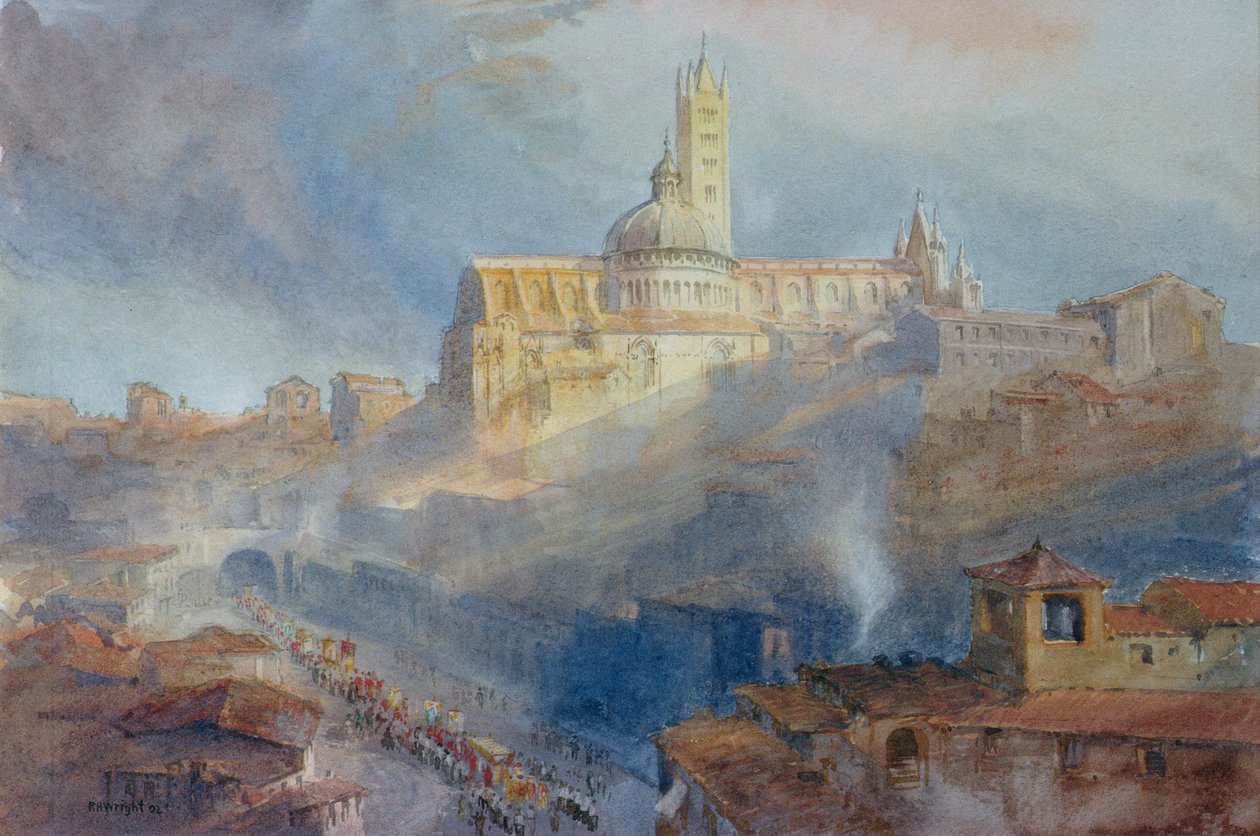 De kathedraal, Siena, 1902 door Richard Henry Wright