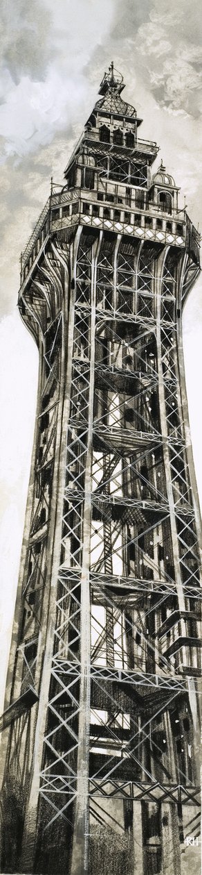 De toren van Blackpool door Richard Hook