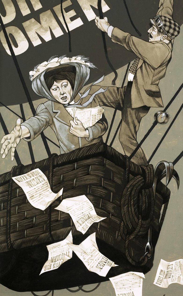De suffragettebeweging gaat de lucht in door Richard Hook