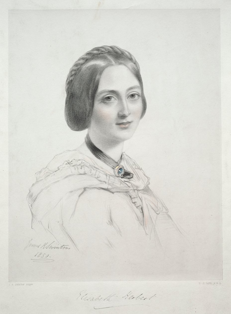 Lady Elizabeth Herbert door Richard James Lane
