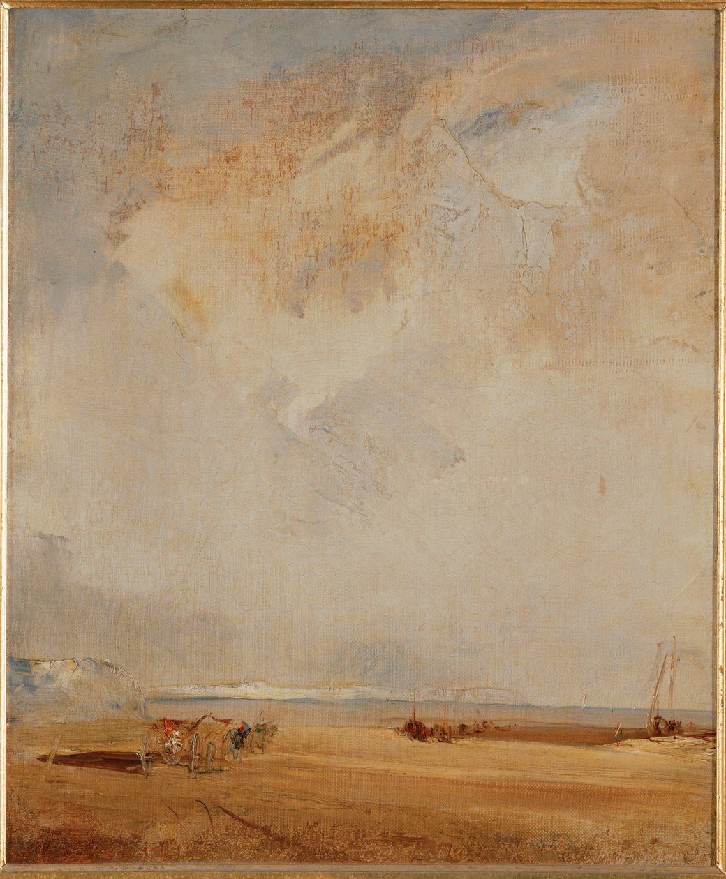 Uitzicht op het strand van Normandië ... door Richard Parkes Bonington